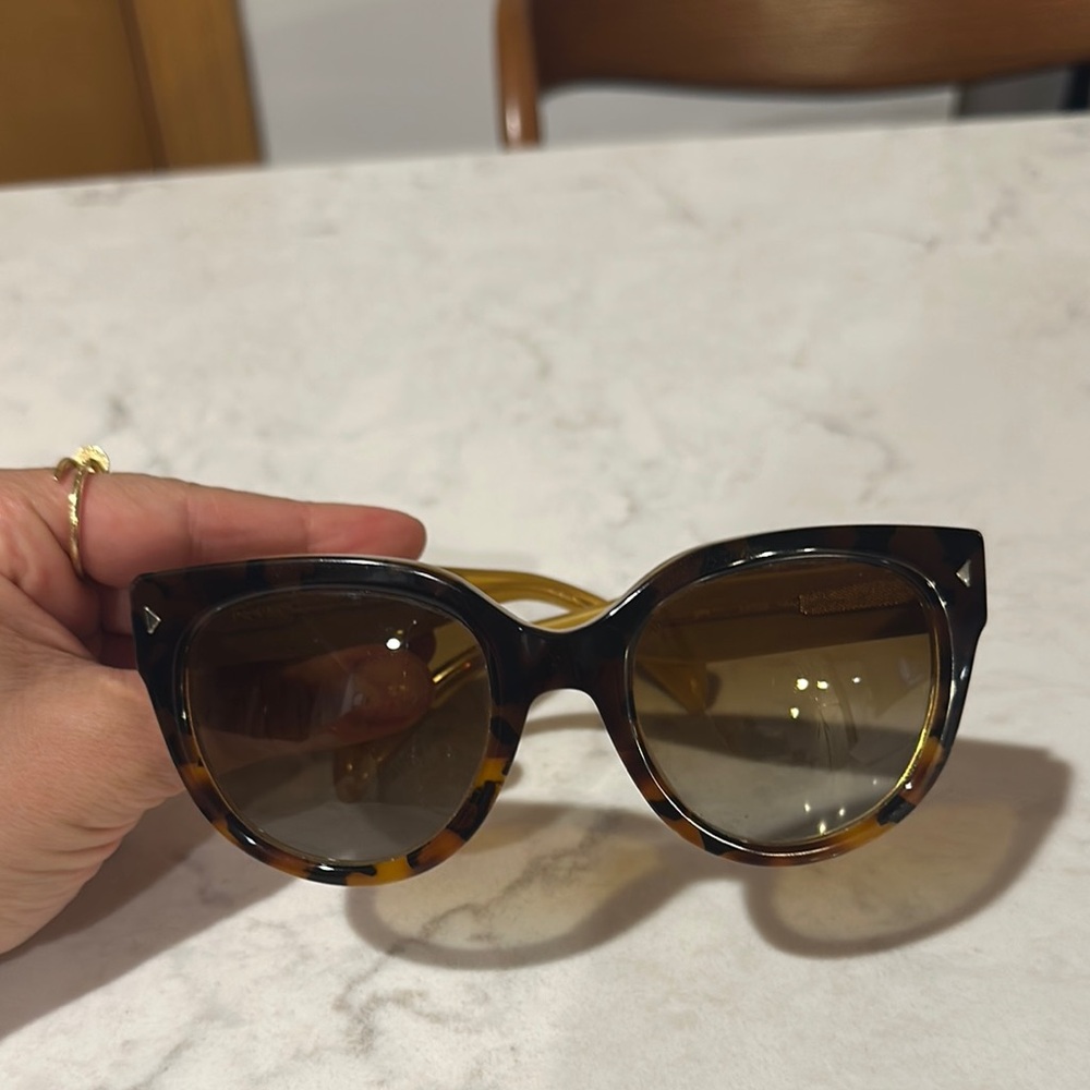Prada Brown Cat-Eye Sunglasses